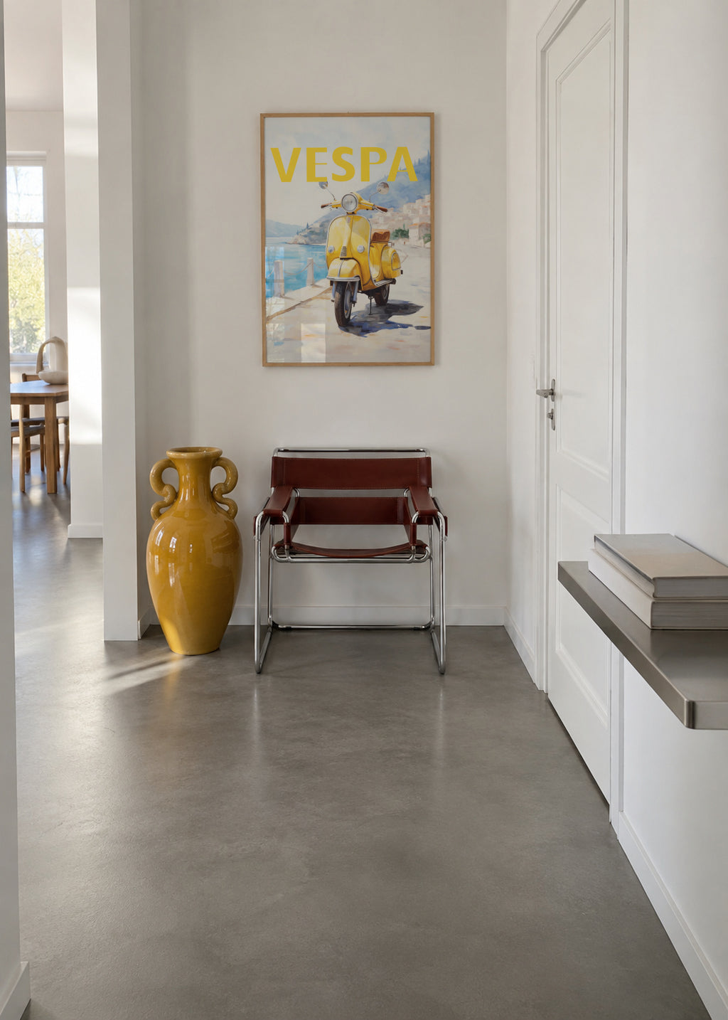 Vespa - Framed poster in an interior