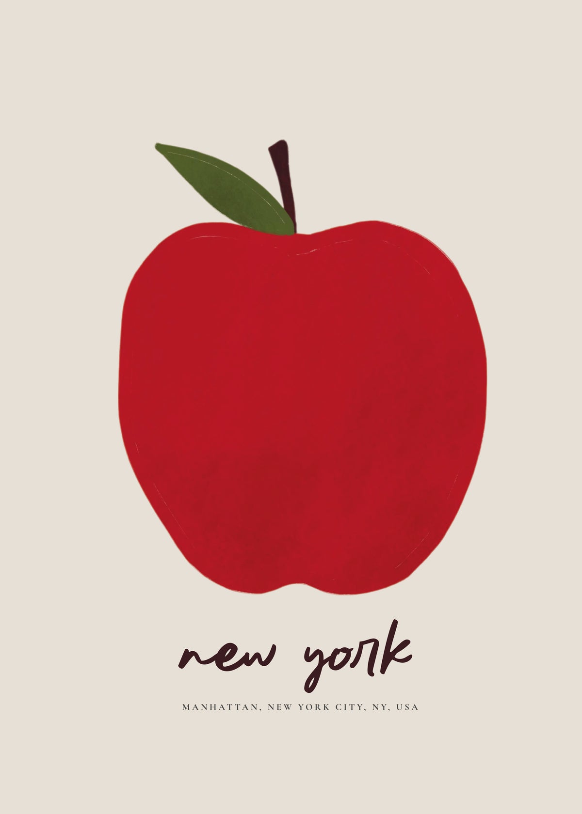 The Big Apple, NYC - Unframed art print