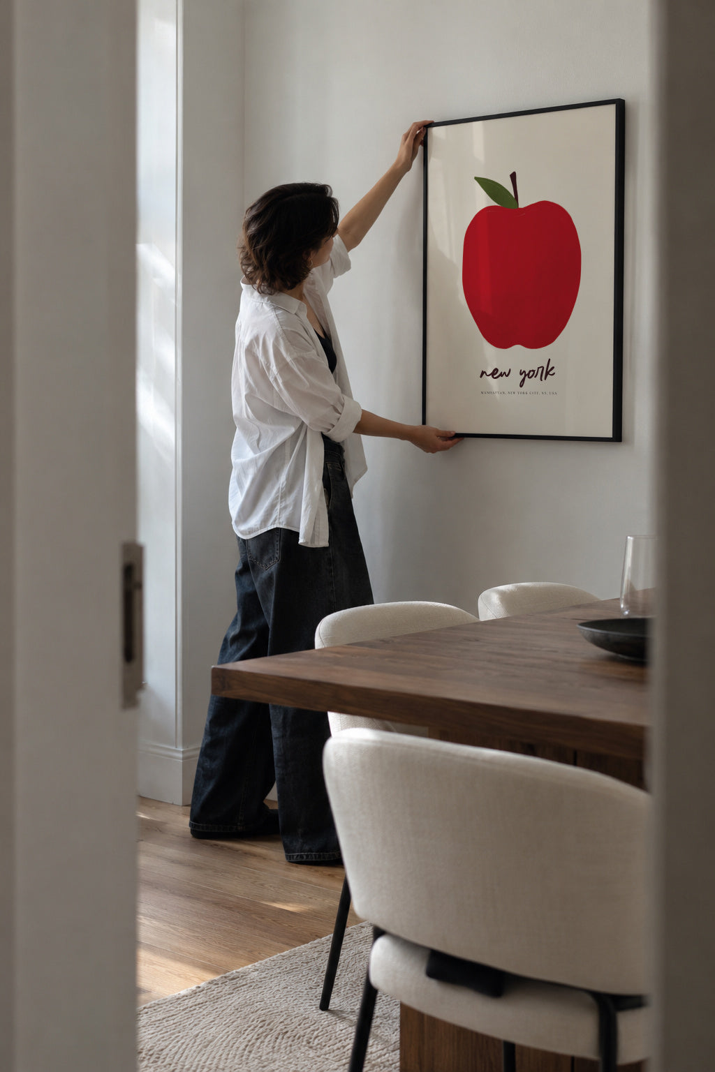 The Big Apple, NYC - Framed poster in an interior