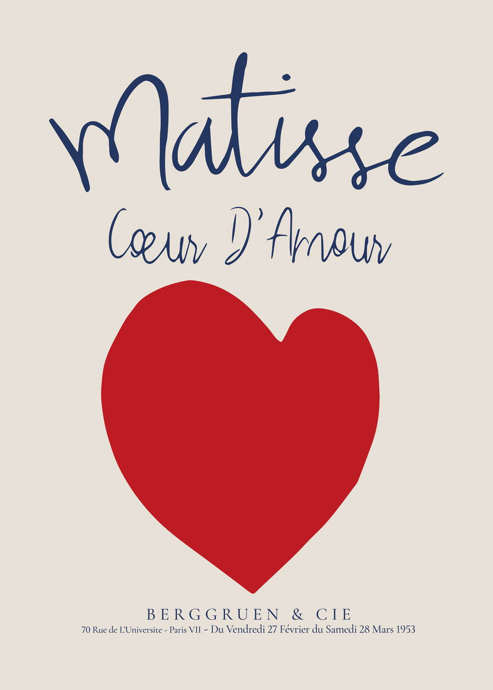 Henri Matisse, Coeur d'amour