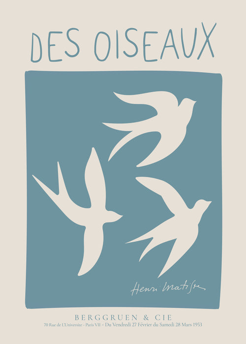 Henri Matisse,Des Oiseaux - Unframed art print
