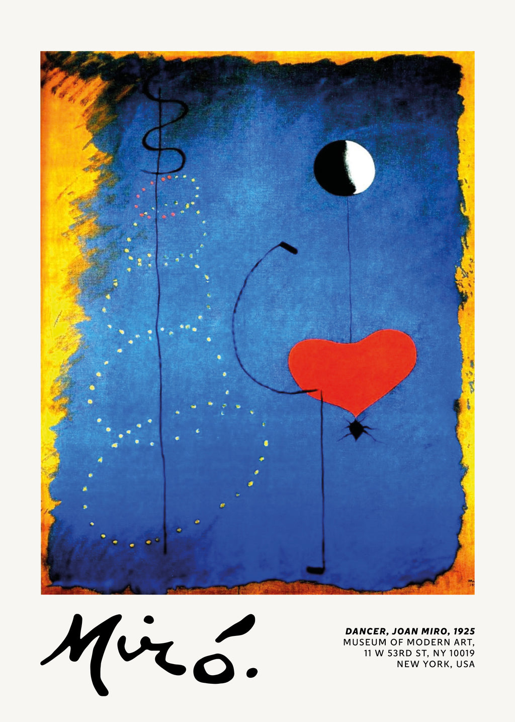 Joan Miro, Dancer II - Unframed art print