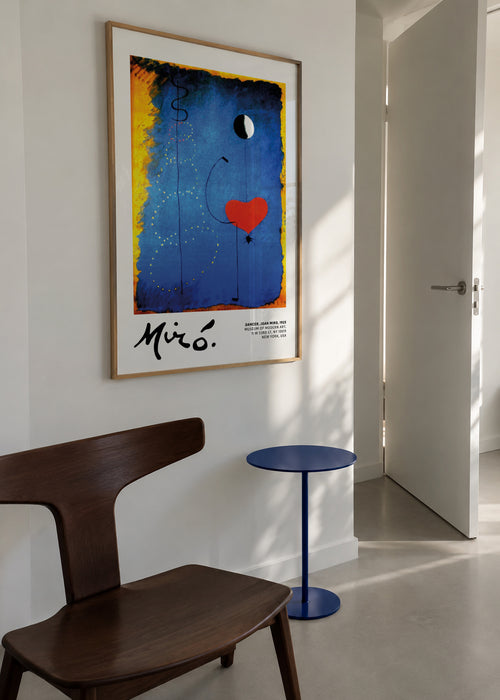 Joan Miro, Dancer II - Framed poster in an interior