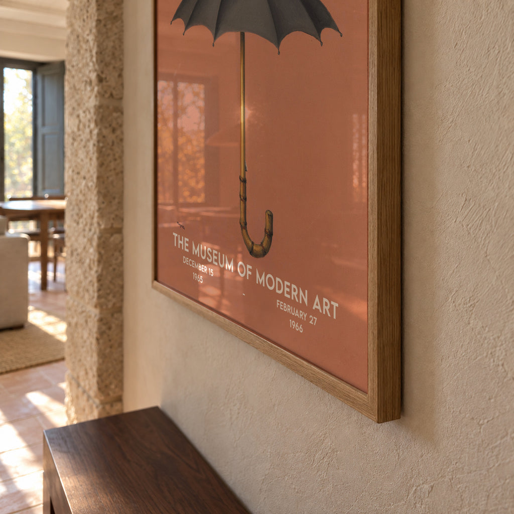 René Magritte, Les Vacances de Hegel - Framed poster detail