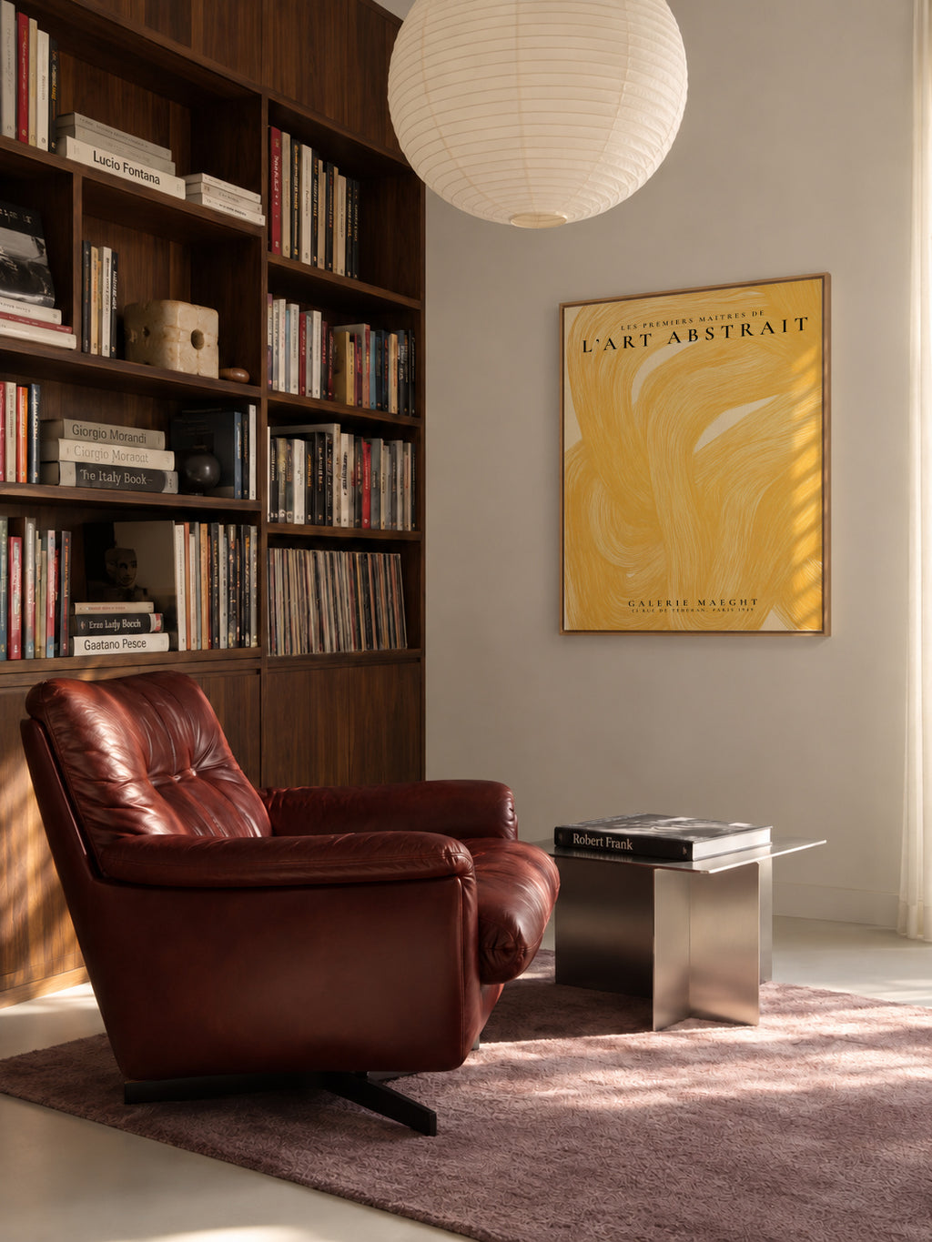 L’Art Abstrait, La Galerie Maeght Exhibition Poster - Framed canvas in an interior