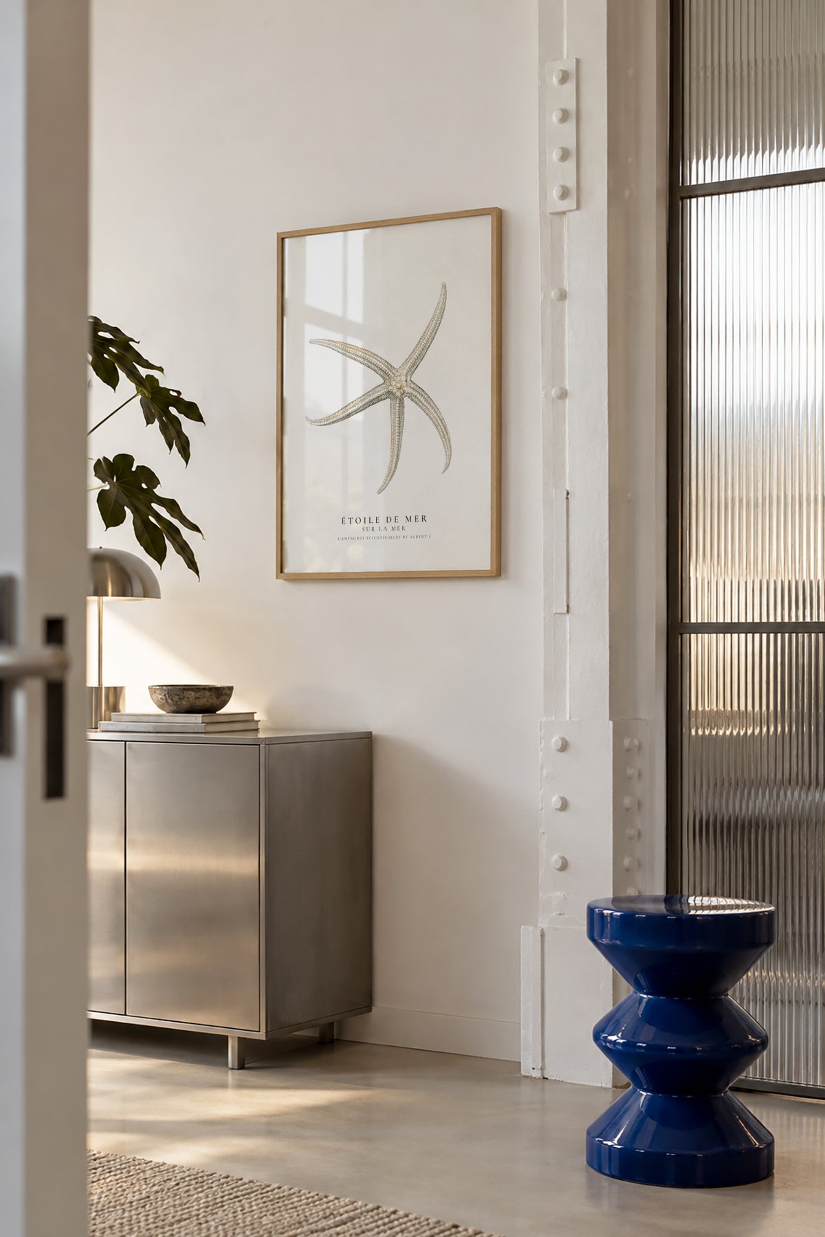 Starfish (Étoile de mer) II - Sealife Collection - Framed poster in an interior