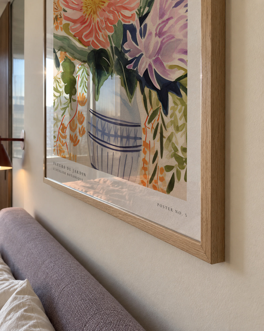 Fleurs de Jardin - Poster No. 5 - Framed poster detail