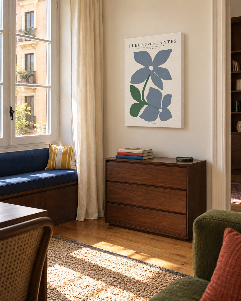 Botanical, Fleurs et plantes - Poster No. 4 - Unframed canvas in an interior