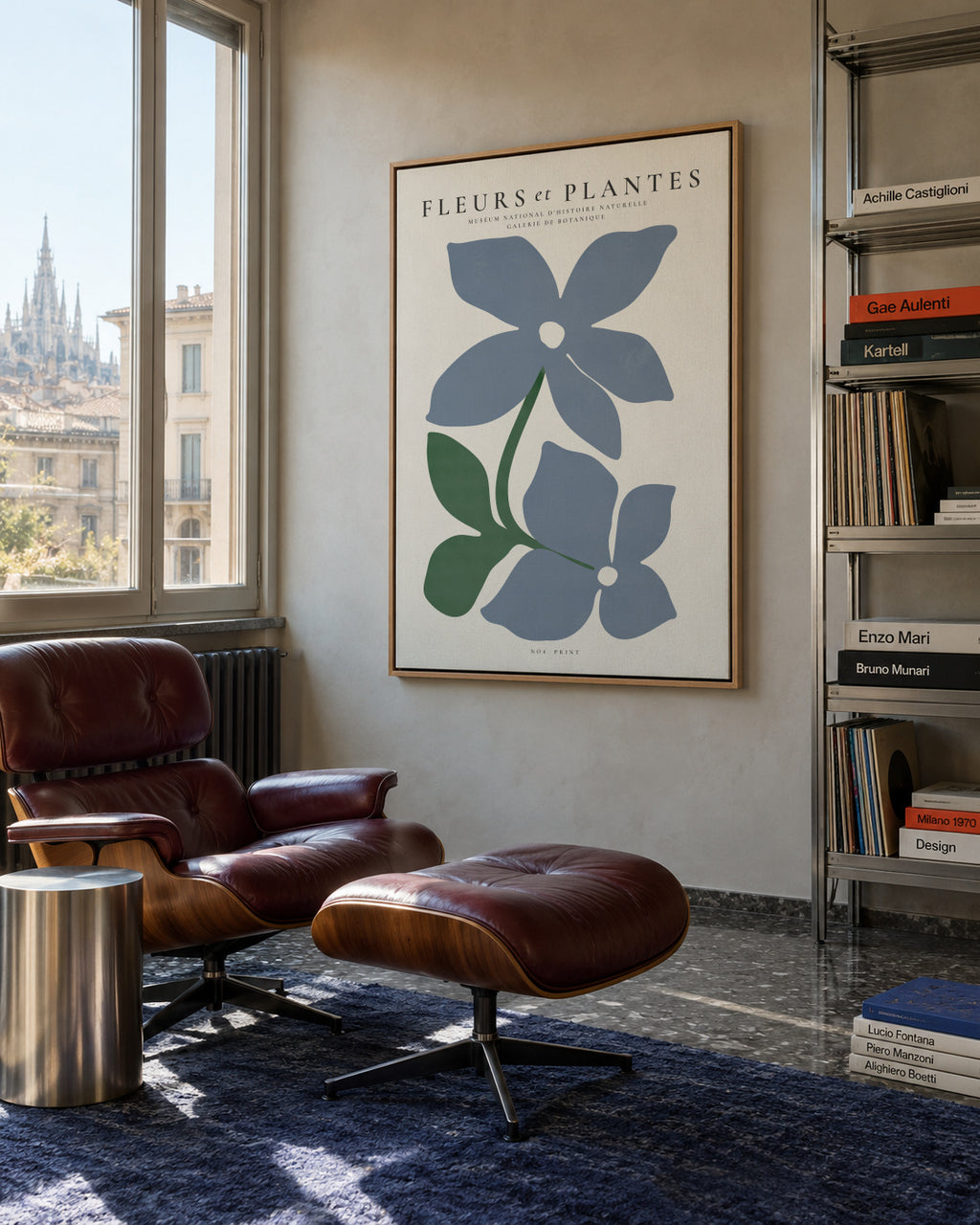 Botanical, Fleurs et plantes - Poster No. 4 - Framed canvas in an interior