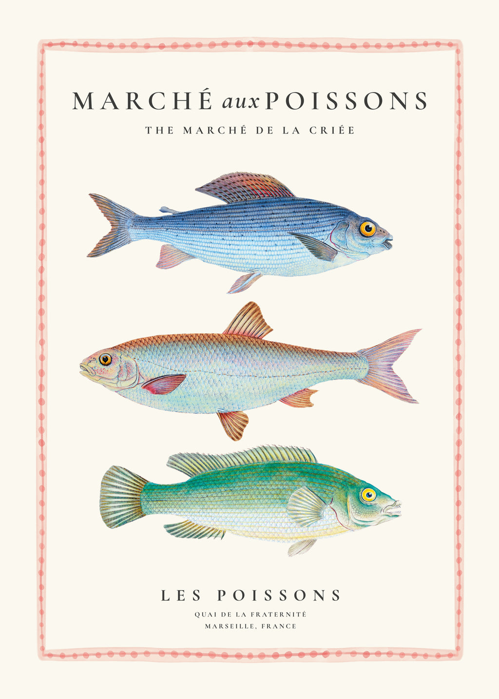 Fish Market (Marche aux poissons) - Unframed art print