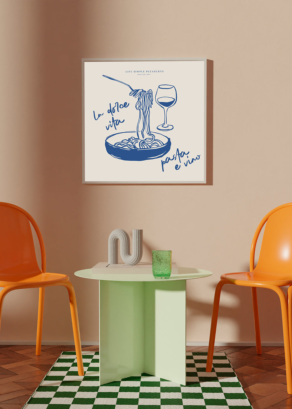 Life Simple simple pleasures - La Dolce Vita, Pasta e vino - SQUARE
