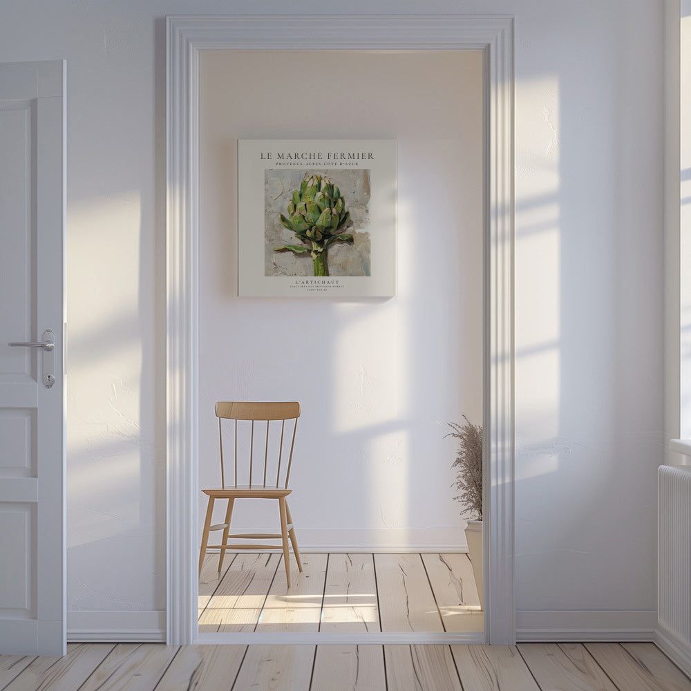 Le marche fermier - L’Artichaut - SQUARE - Unframed canvas in an interior