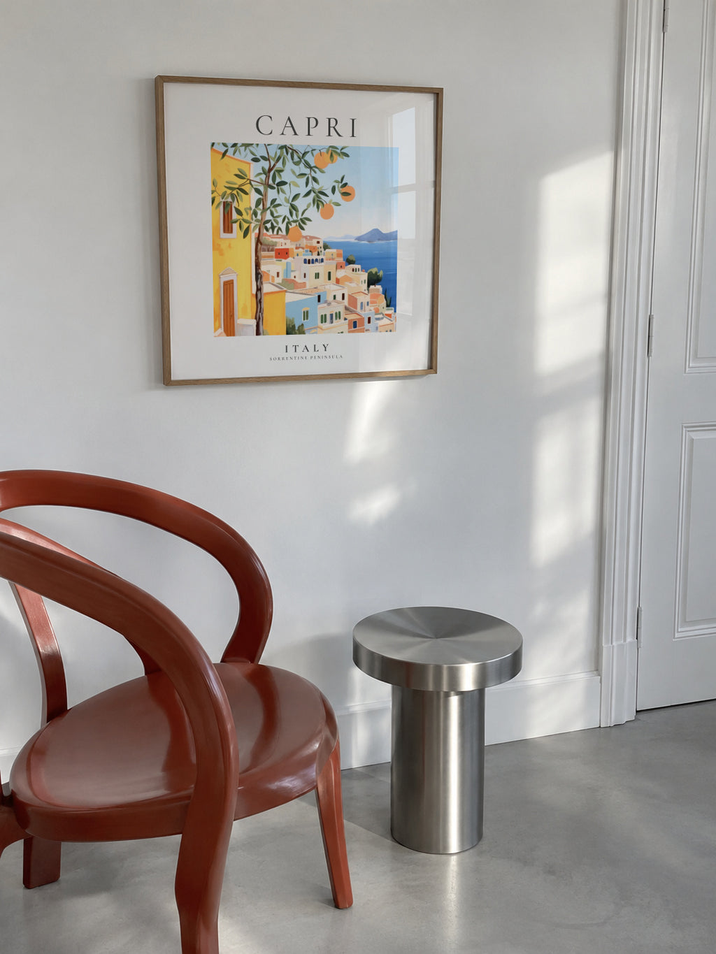 Capri, Italy - SQUARE - Framed poster in an interior