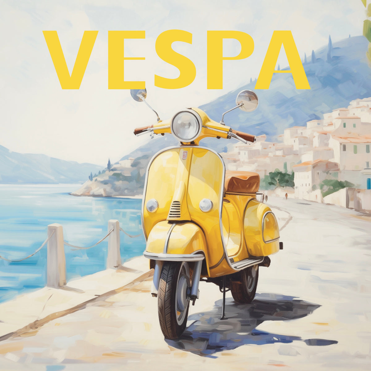 Vespa - SQUARE - Unframed art print
