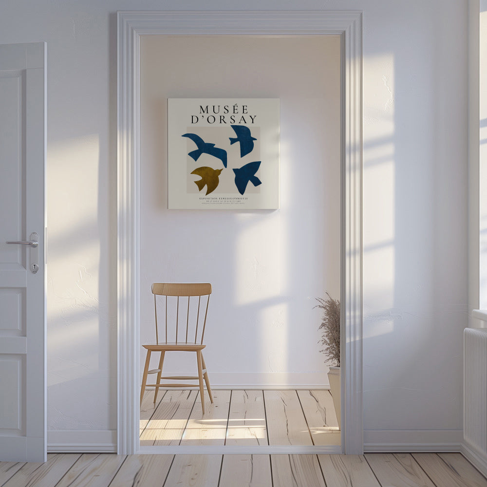 Musée d'Orsay Exhibition Poster - SQUARE - Unframed canvas in an interior