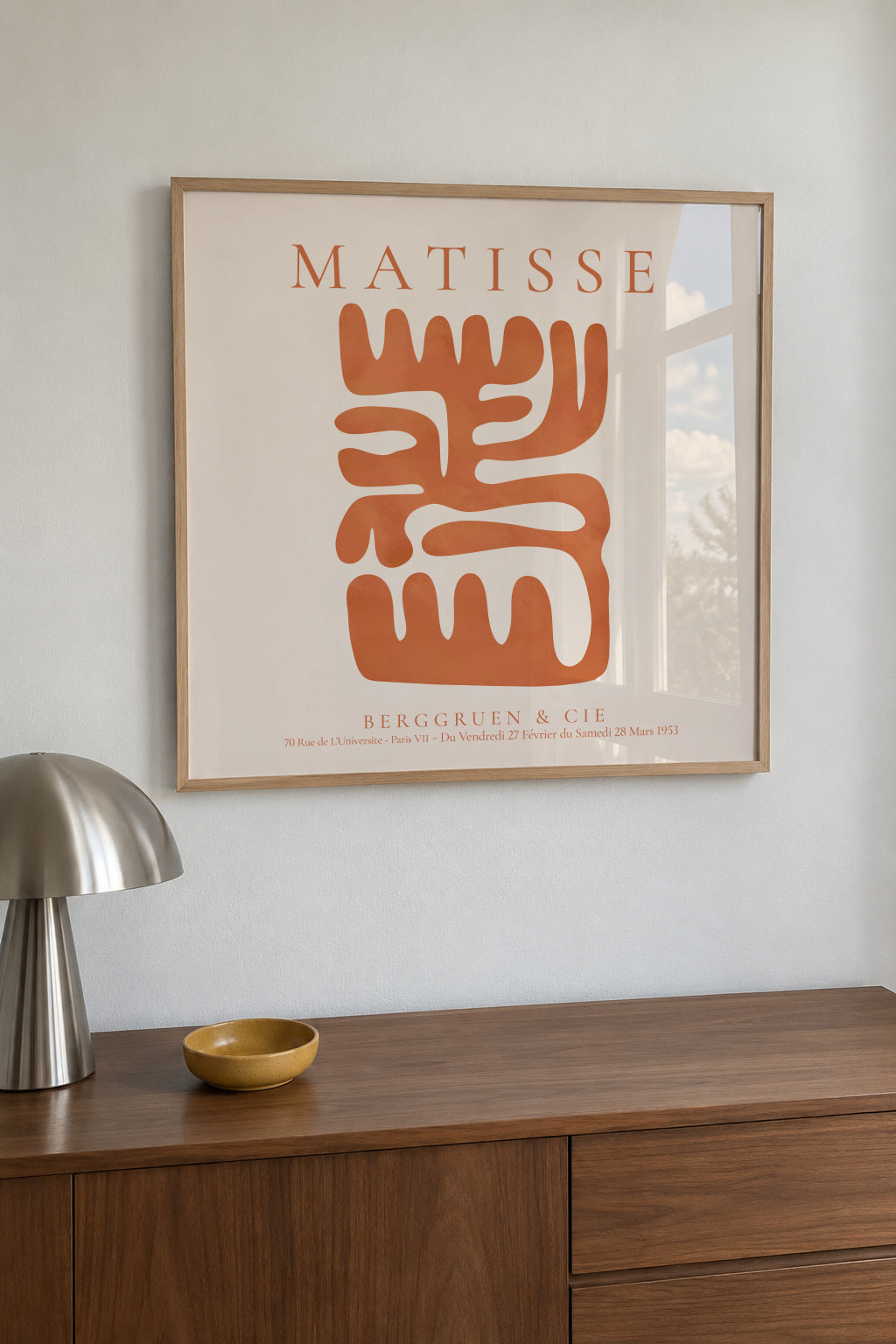Henri Matisse, Berggruen and Cie III - SQUARE - Framed poster in an interior