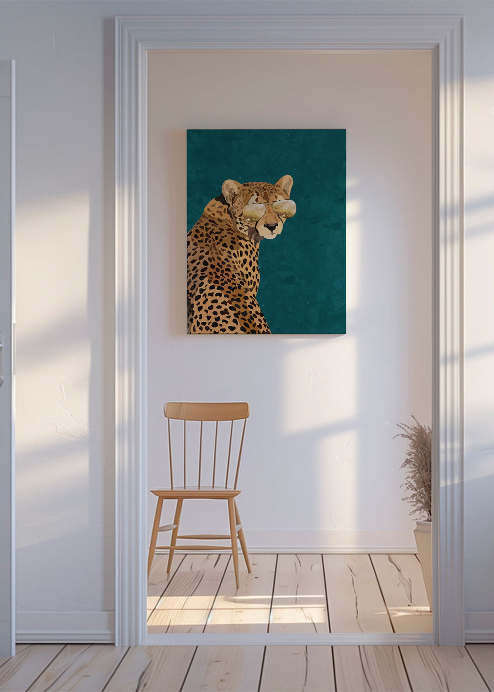 Movie star Cheetah gold and green