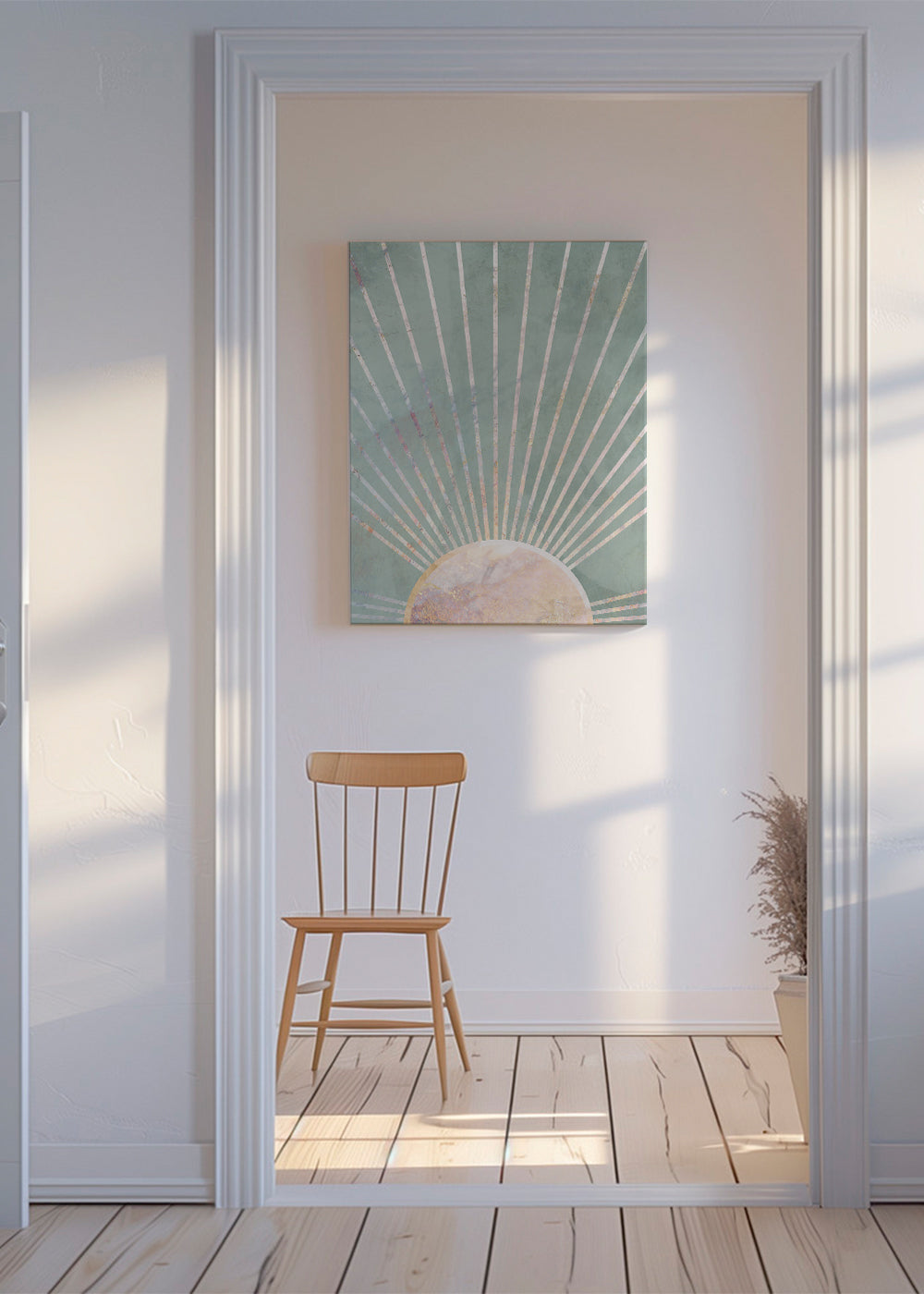 Sage green Boho Sunrise 1