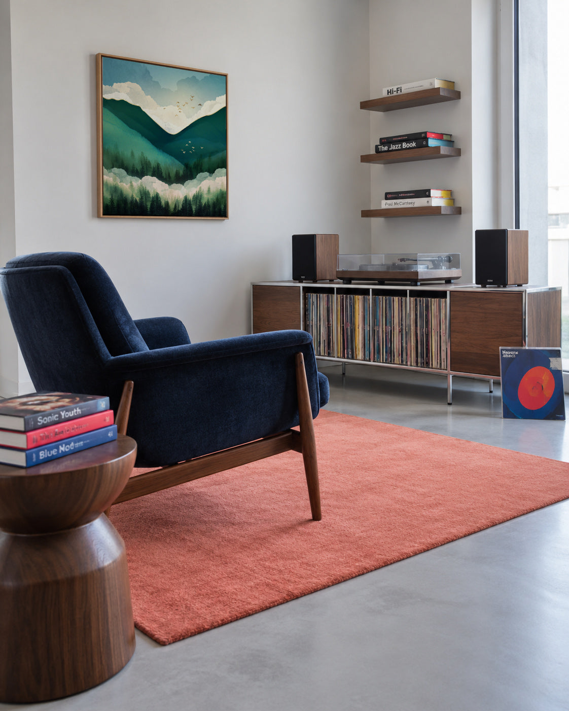 Emerald Hills Square - Framed canvas in an interior