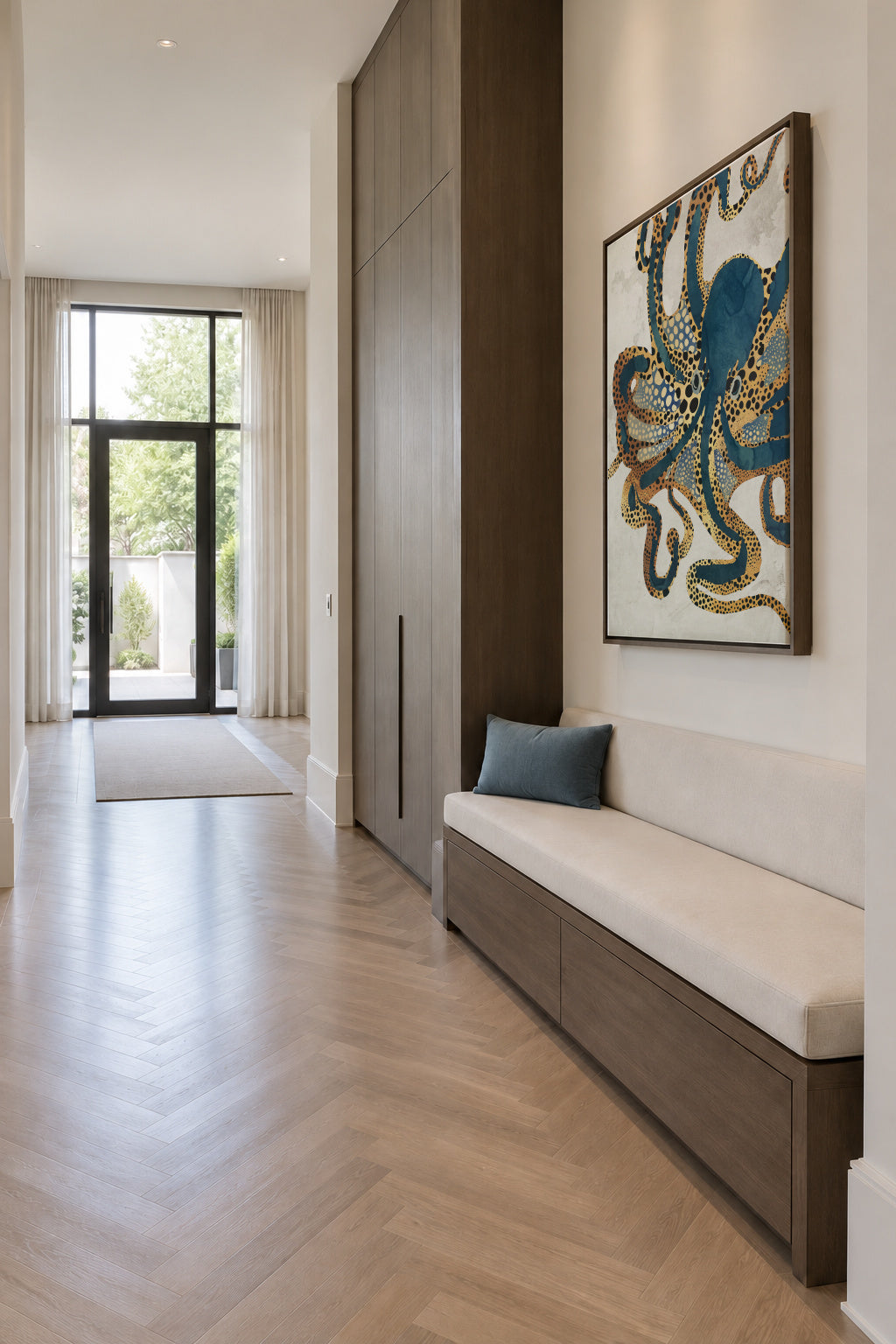 Underwater Dream VI - Framed canvas in an interior