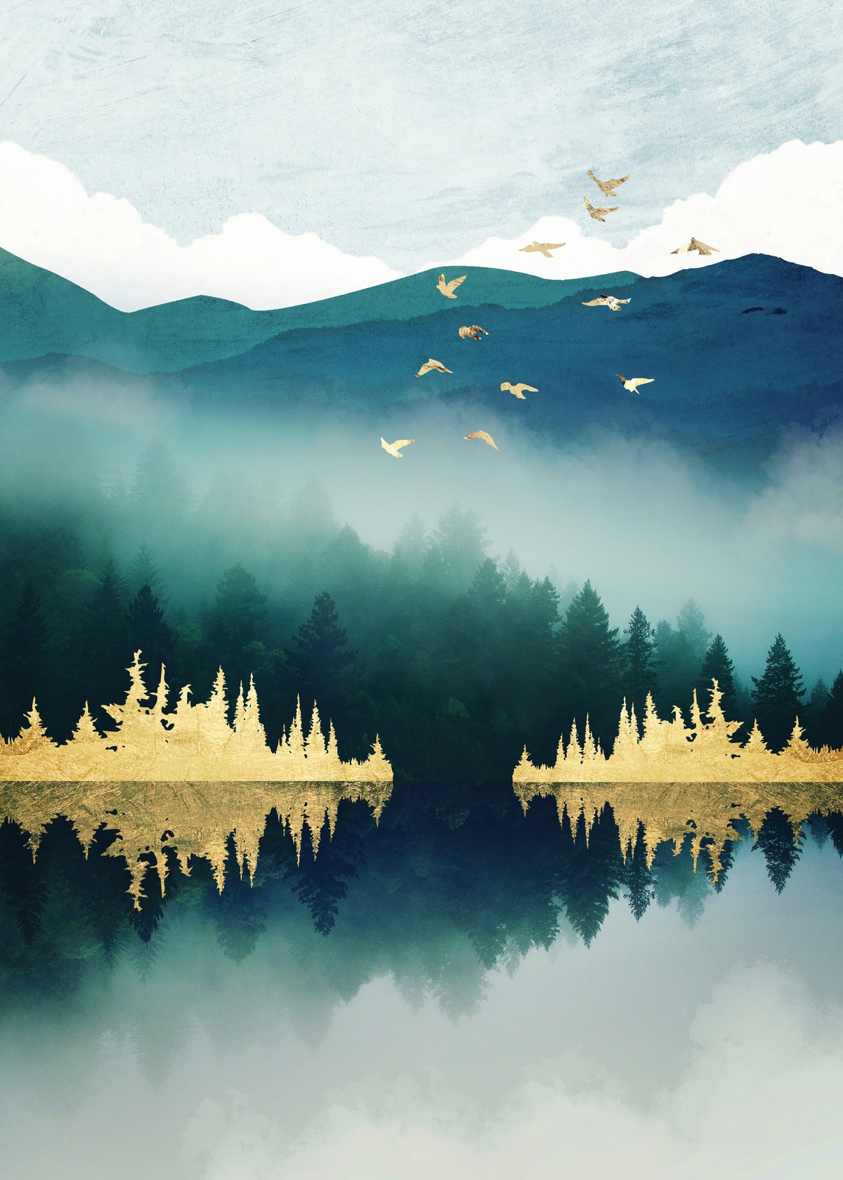 Mist Reflection - Unframed art print