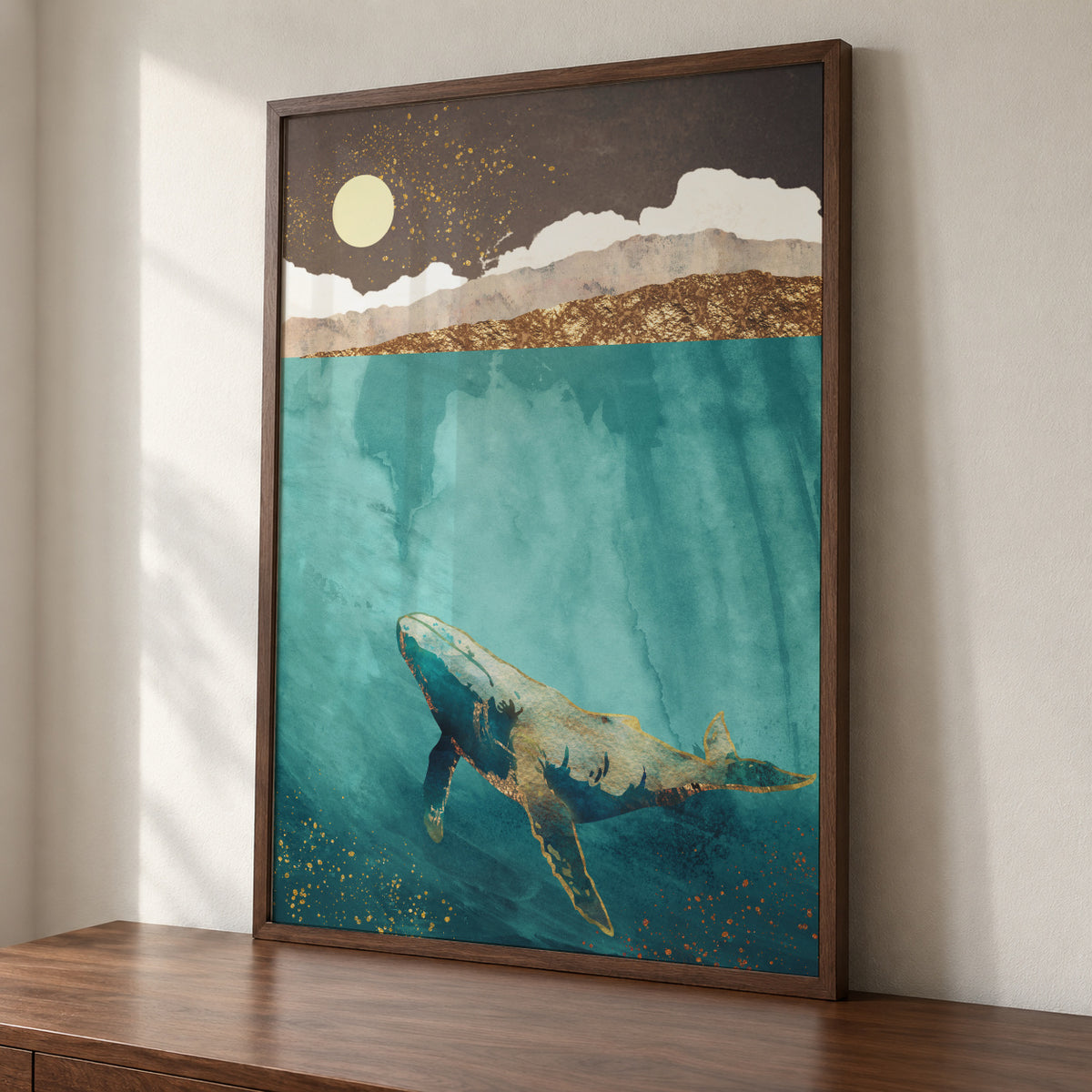 Light Beneath - Framed poster detail