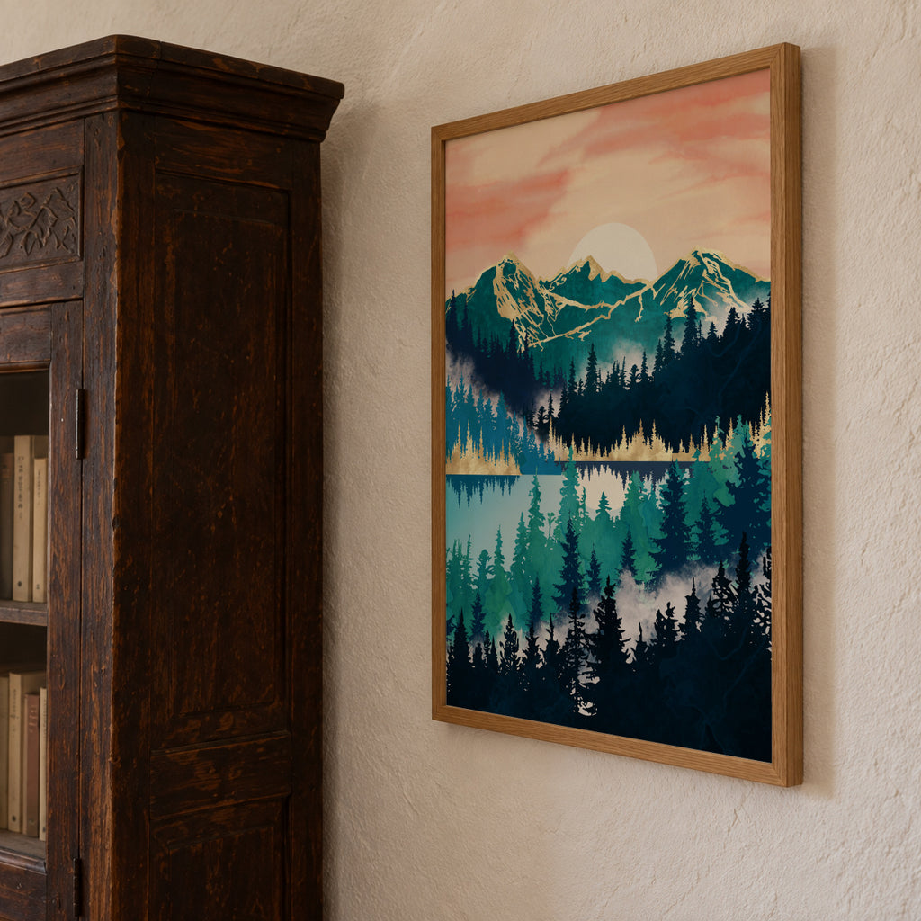 Lake Mist - Framed poster detail