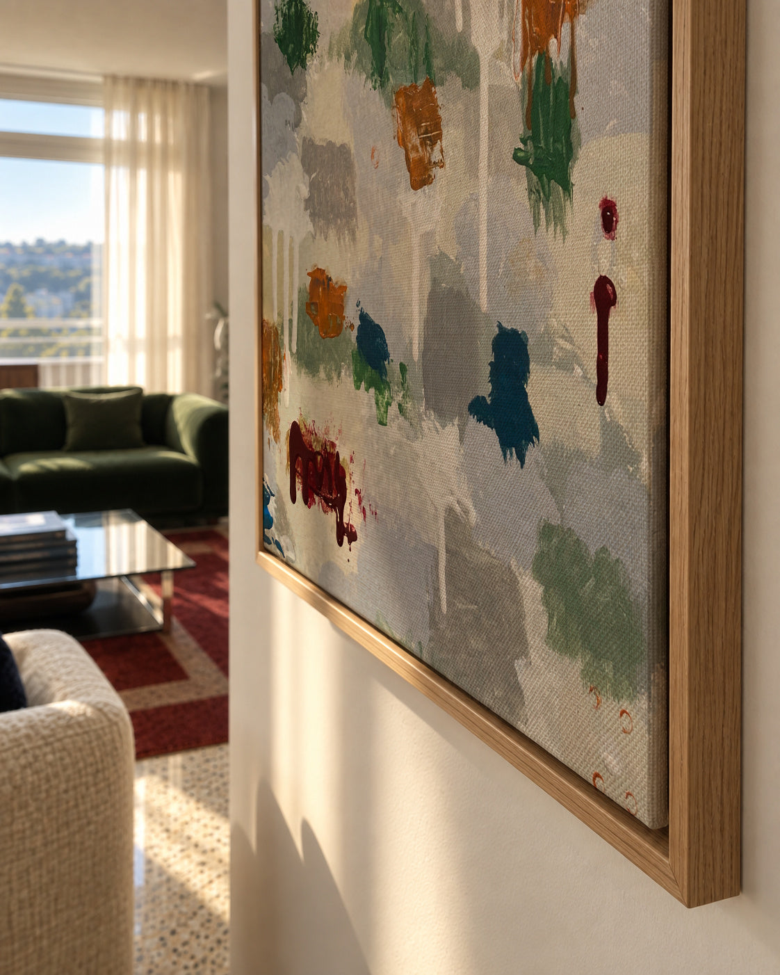 Cobrizo - Framed canvas detail