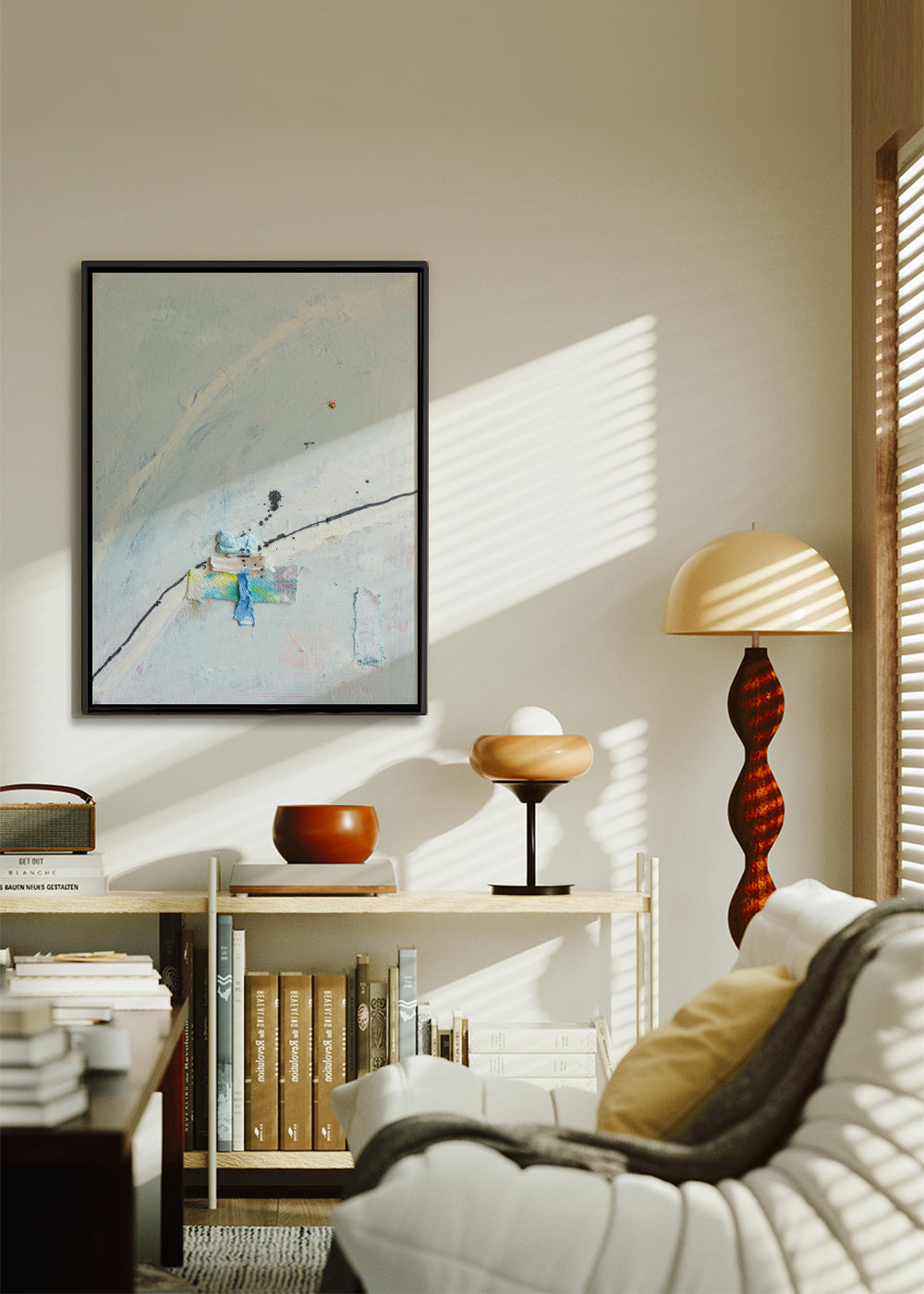 Ikigai - Framed canvas in an interior