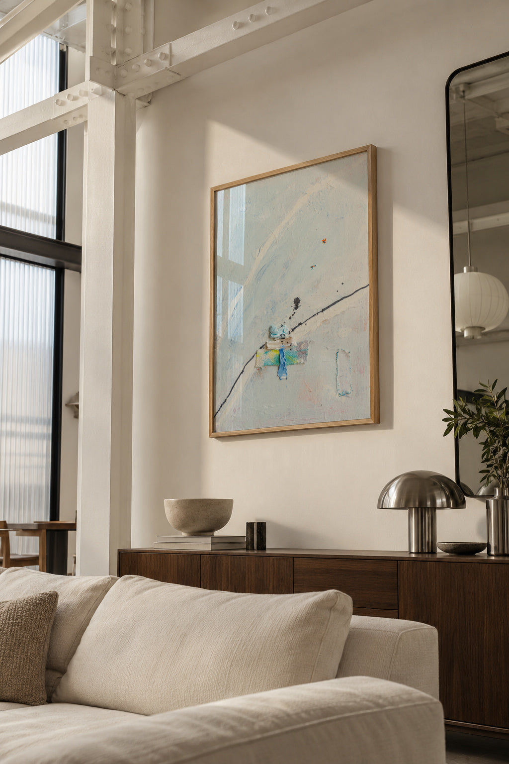 Ikigai - Framed poster in an interior