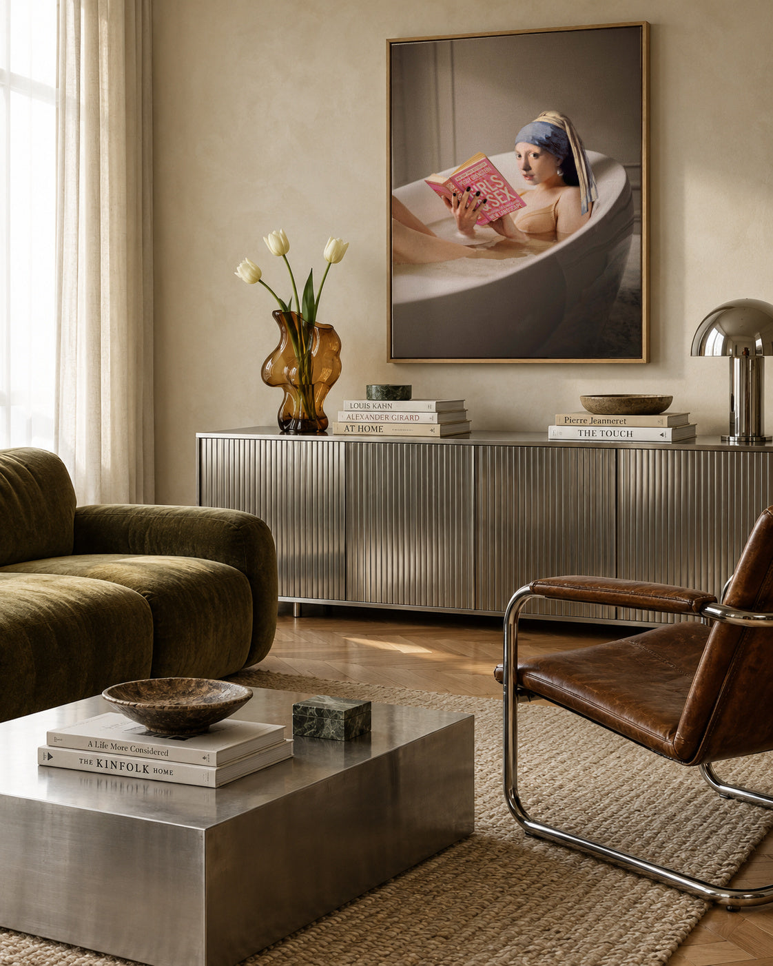 Chilling time - Framed canvas in an interior