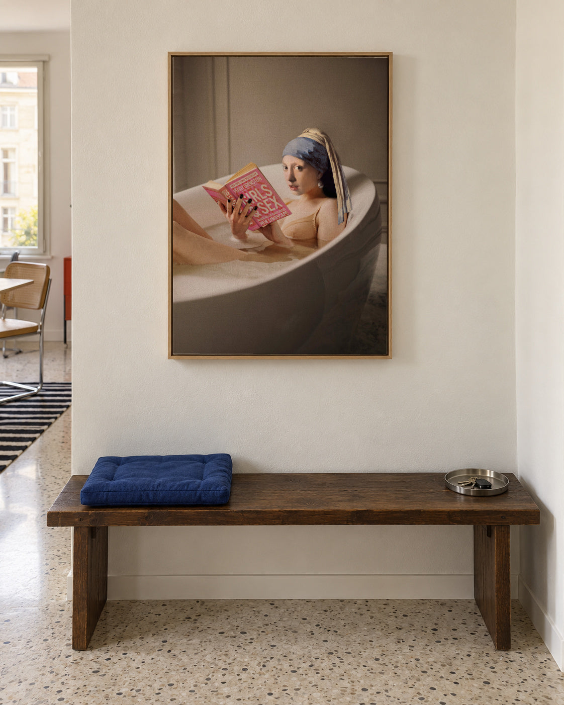 Chilling time - Framed canvas in an interior