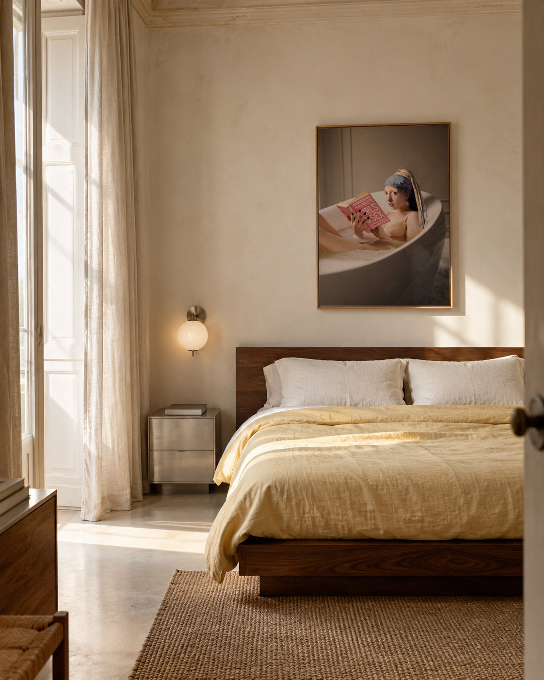 Chilling time - Framed canvas in an interior