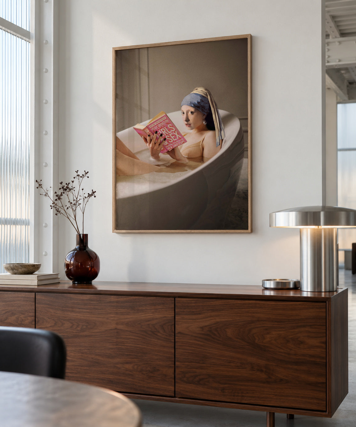 Chilling time - Framed poster in an interior