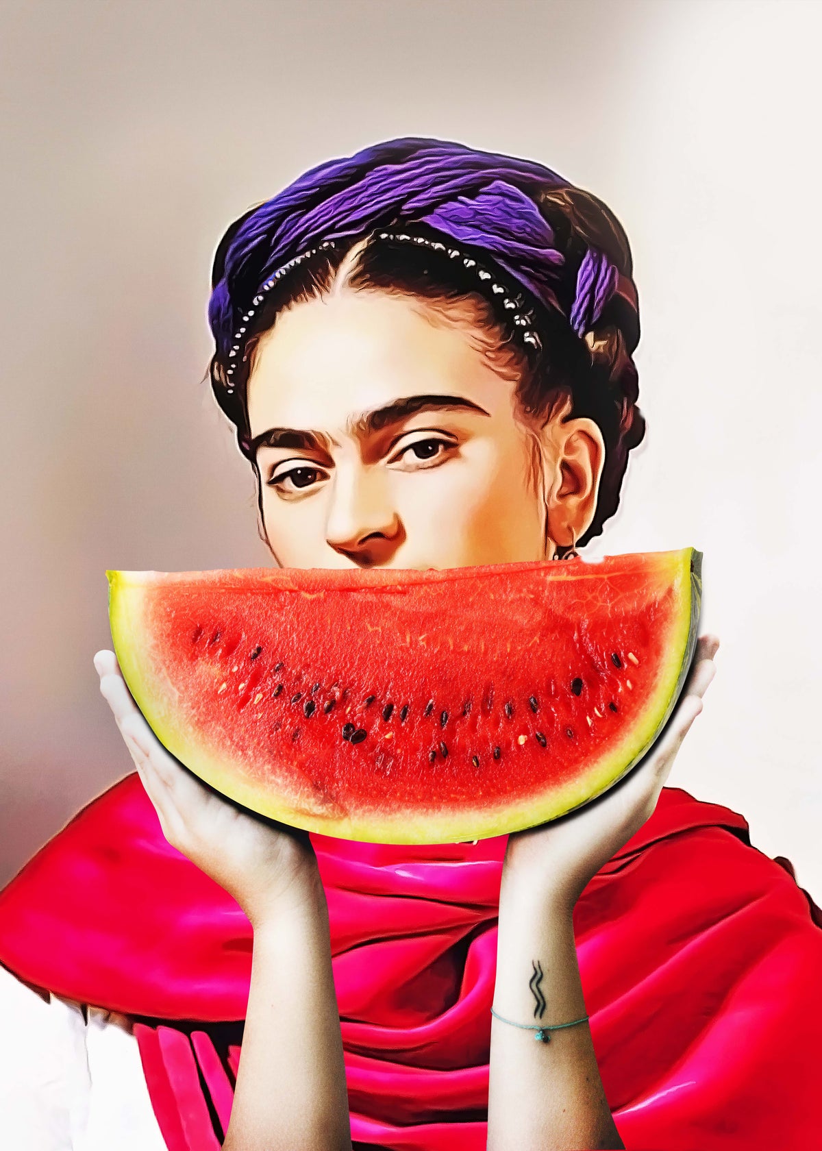 Watermelon Frida - Unframed art print