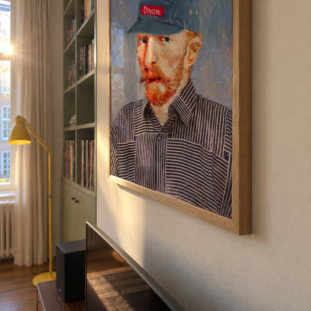 Hipster Vincent - Framed poster detail