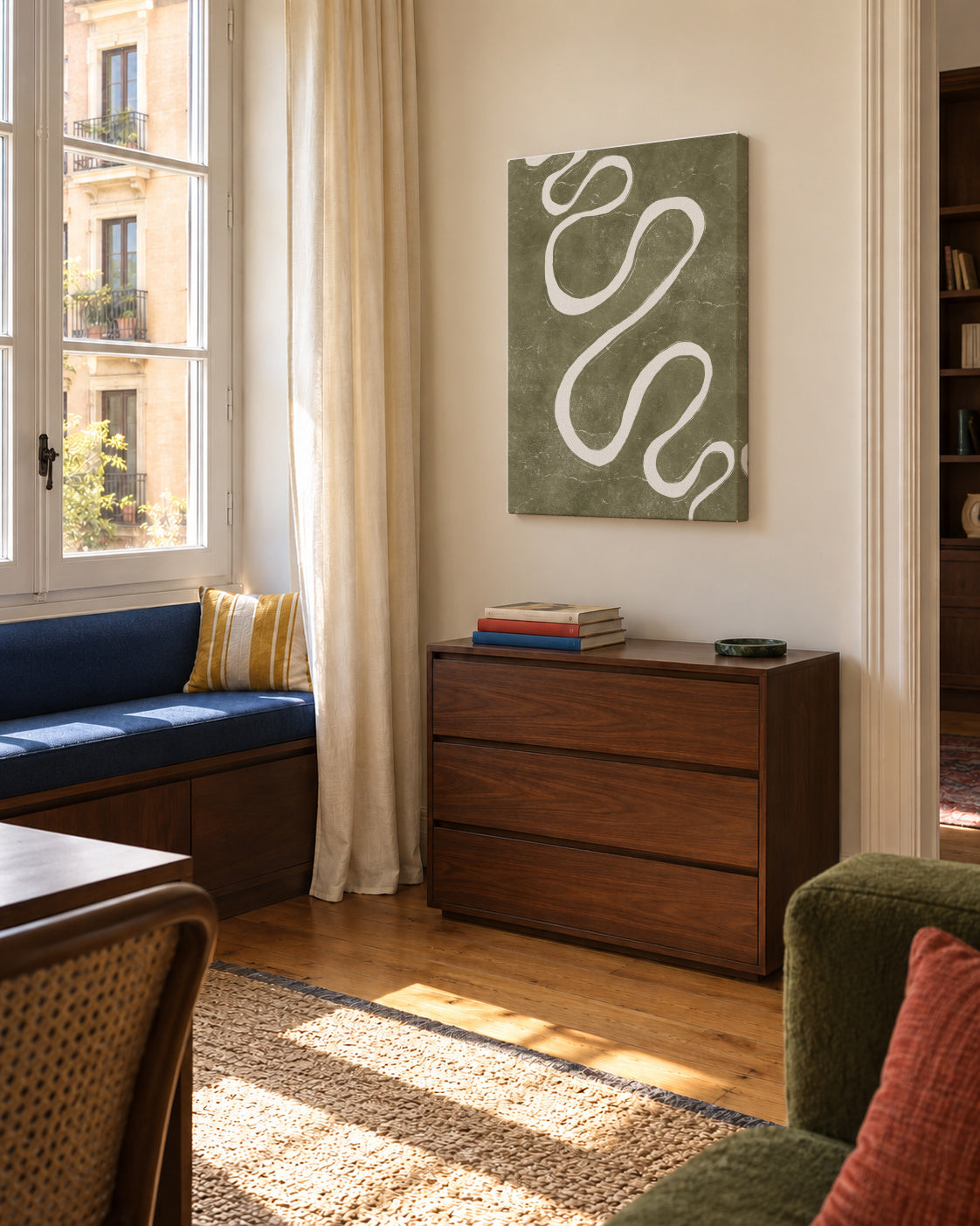 Orinoco - Unframed canvas in an interior