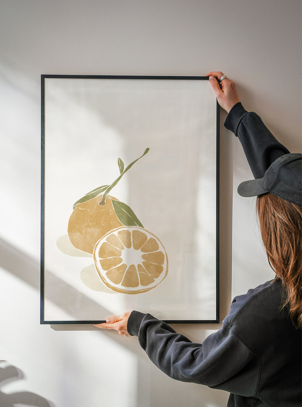 Tropical Oranges - Framed poster detail