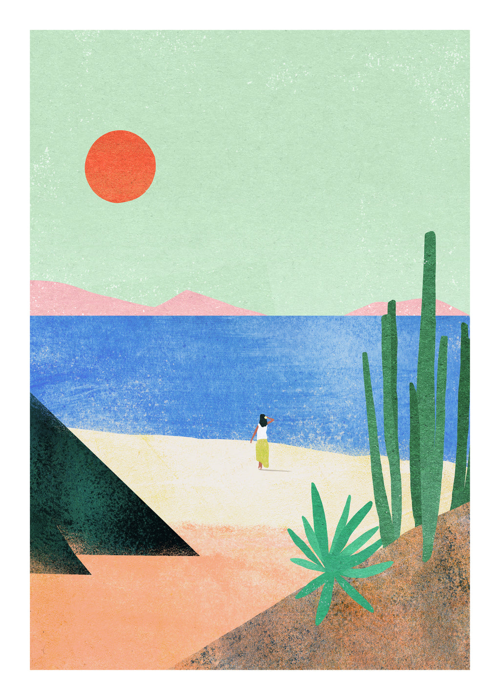 Beach Girl II - Unframed art print