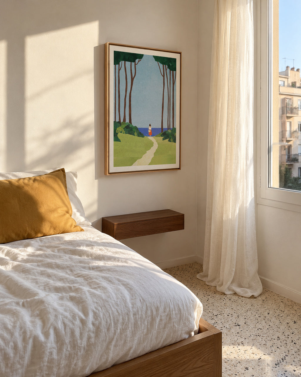 Day Trip - Framed canvas in an interior