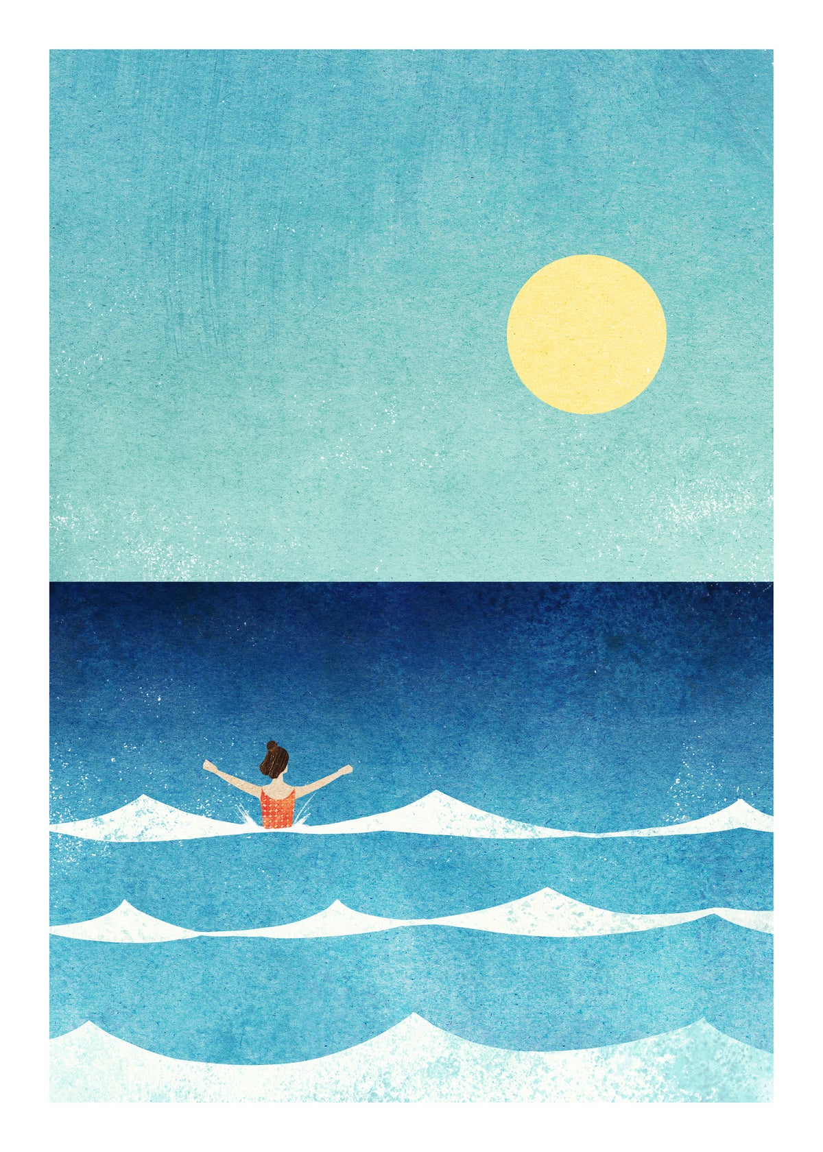 Sea Swim II - Unframed art print