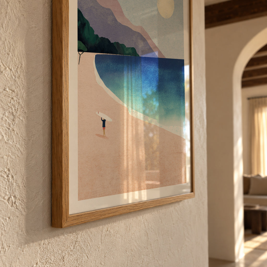 Surf Beach II - Framed poster detail