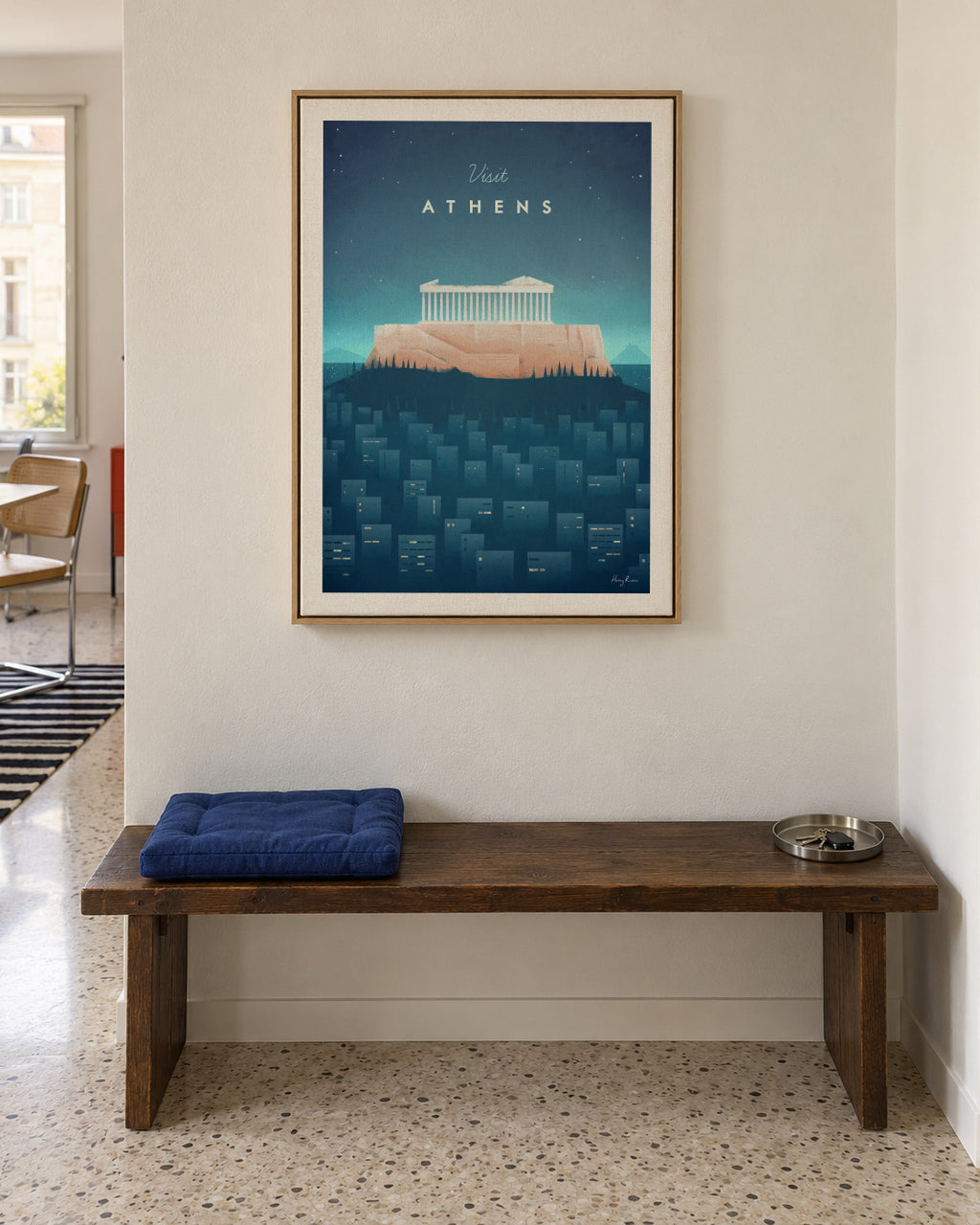Athens - Framed canvas in an interior