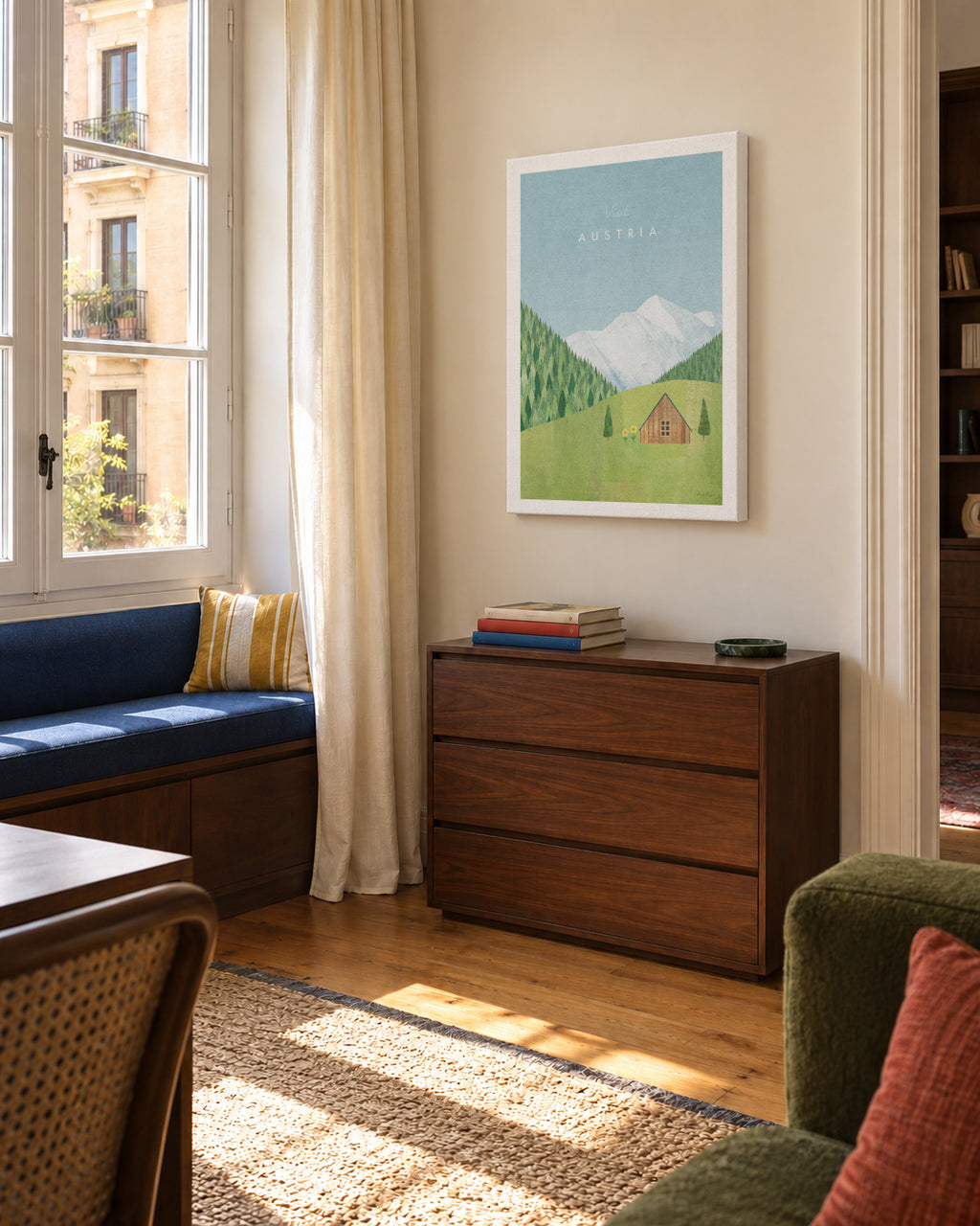 Austria - Unframed canvas in an interior
