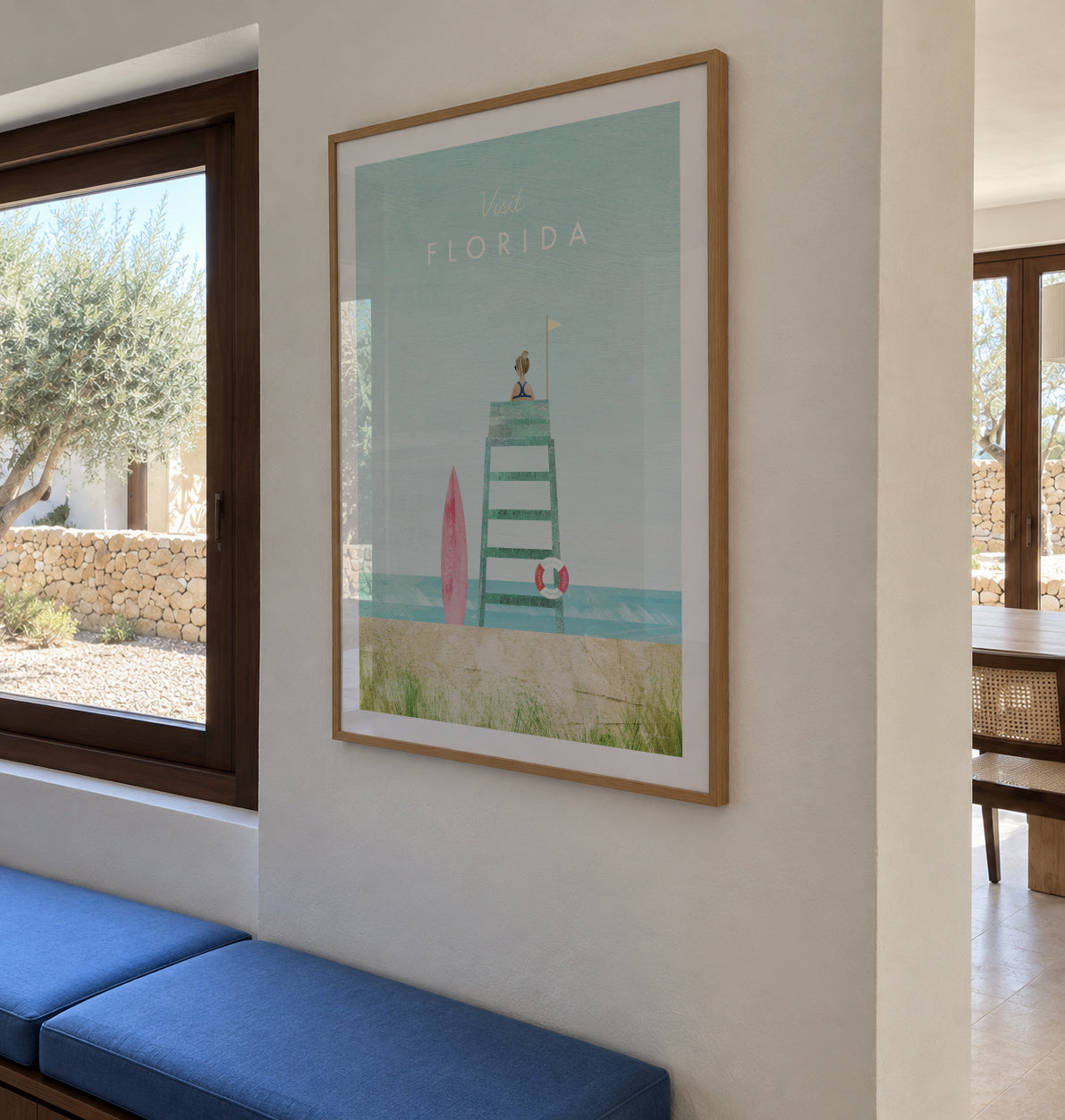 Florida - Framed poster in an interior