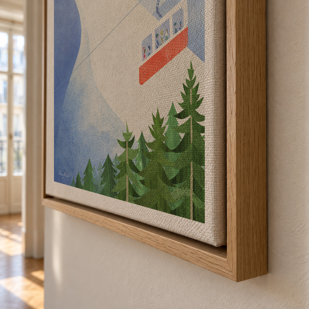 Les Alps - Framed canvas detail