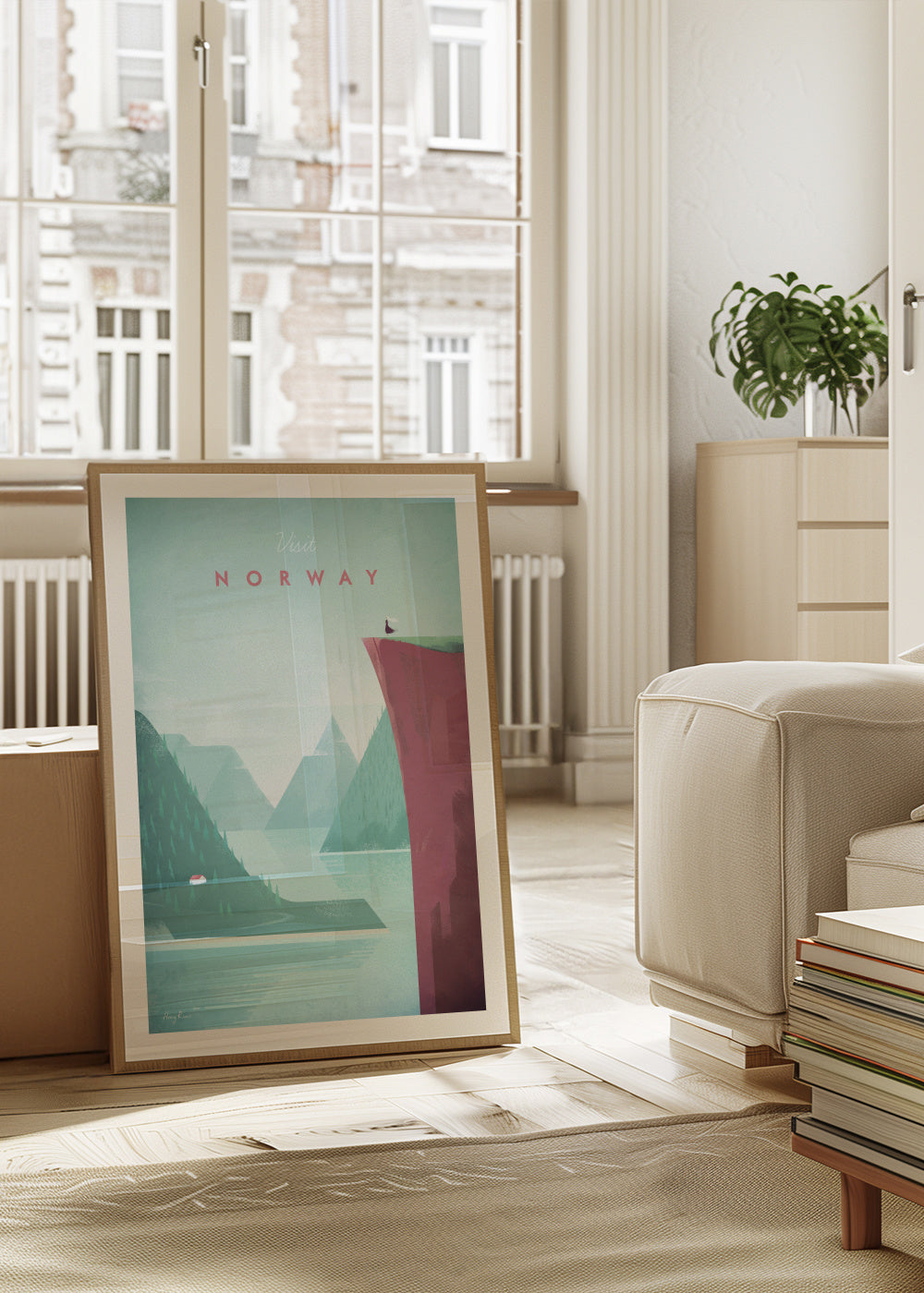Norway - Framed poster in an interior