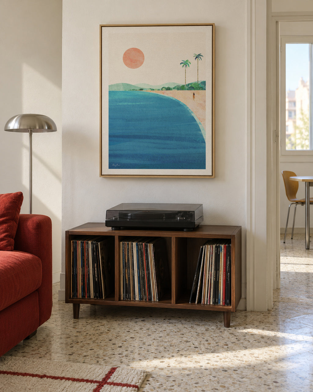 Paradise - Framed canvas in an interior