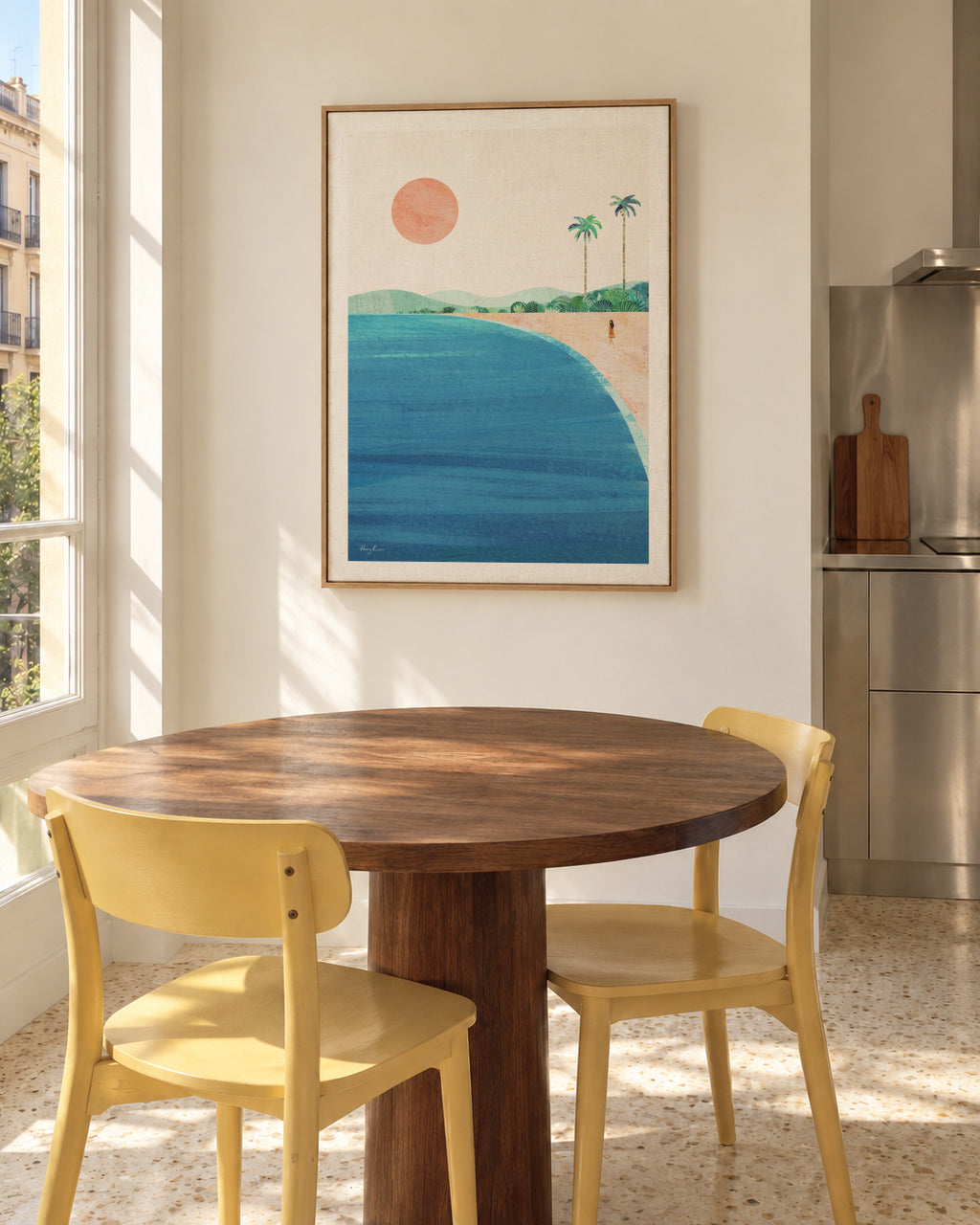 Paradise - Framed canvas in an interior