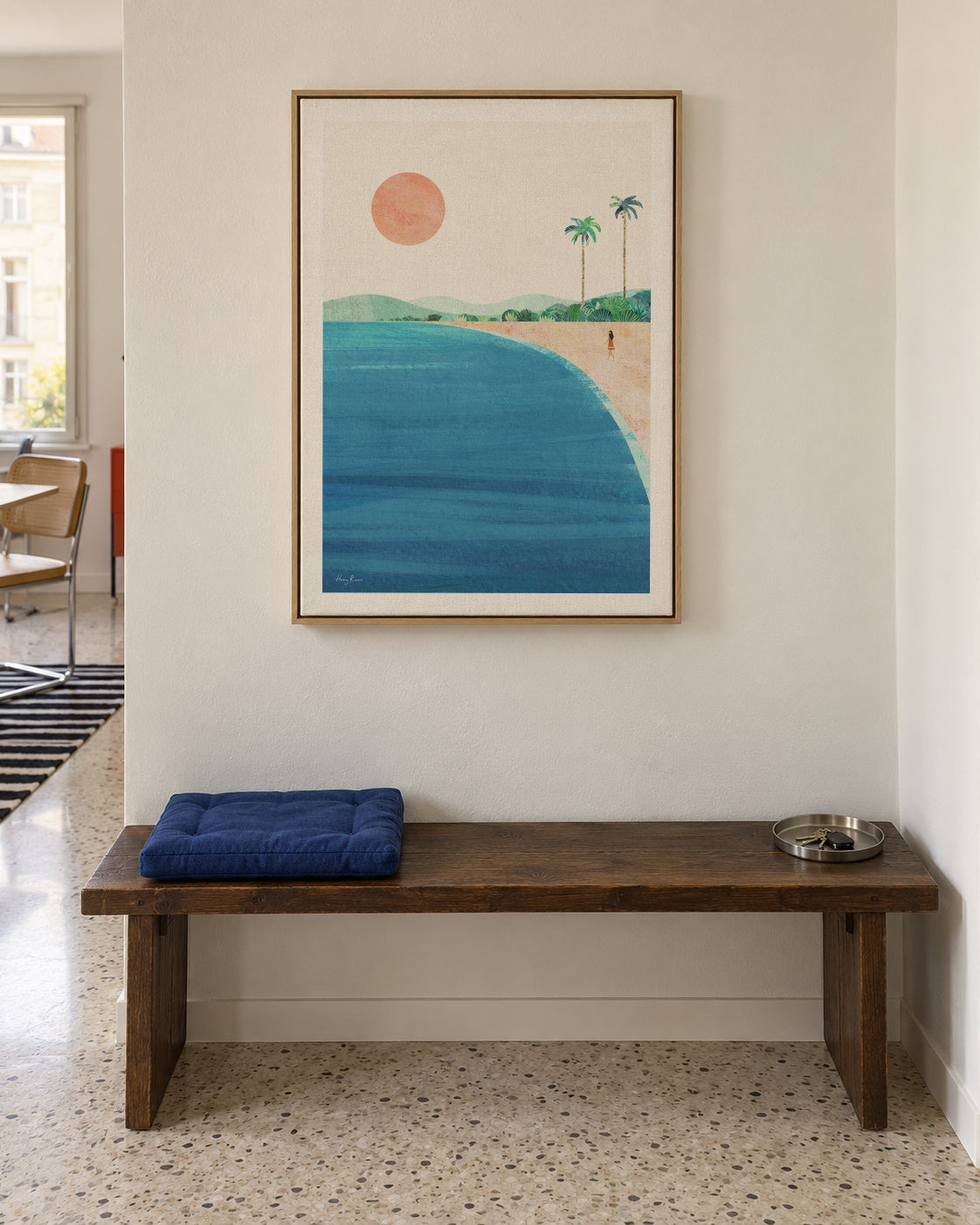 Paradise - Framed canvas in an interior